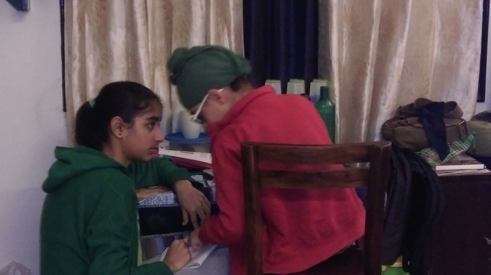 A child looking thoughtful