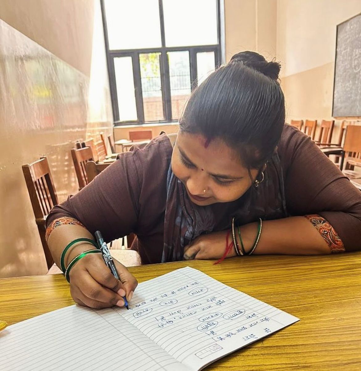 A child smiling brightly